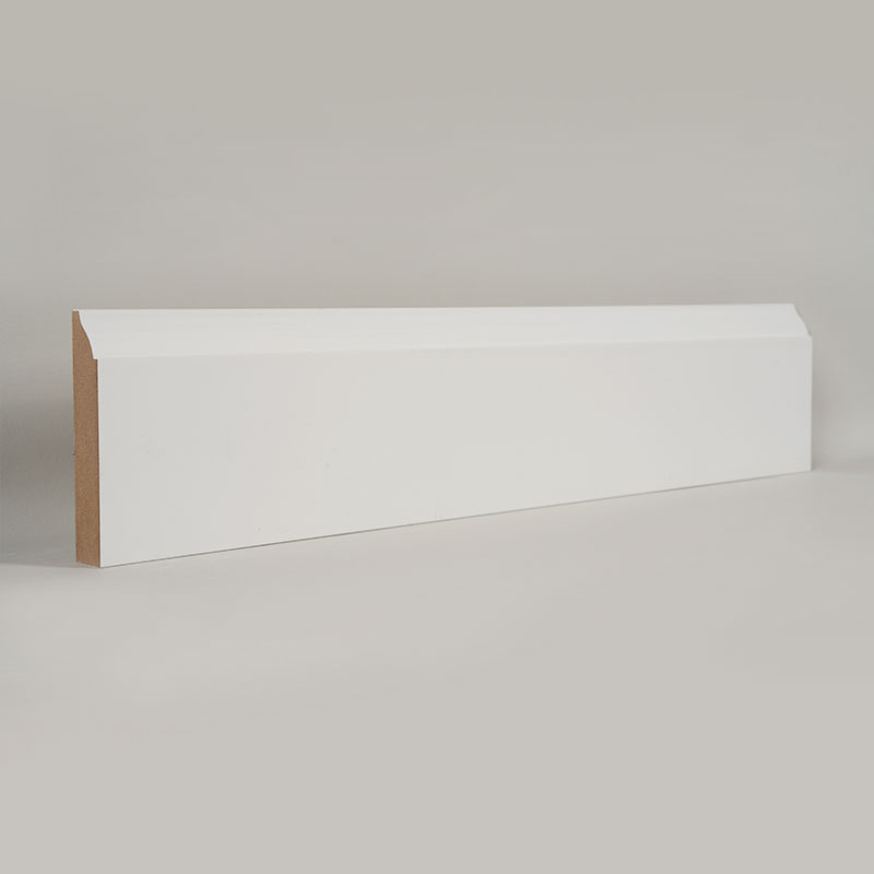 MDF-gulvlister (fyllgrunnet og perlehvit) 3/5' x 3 1/4'
