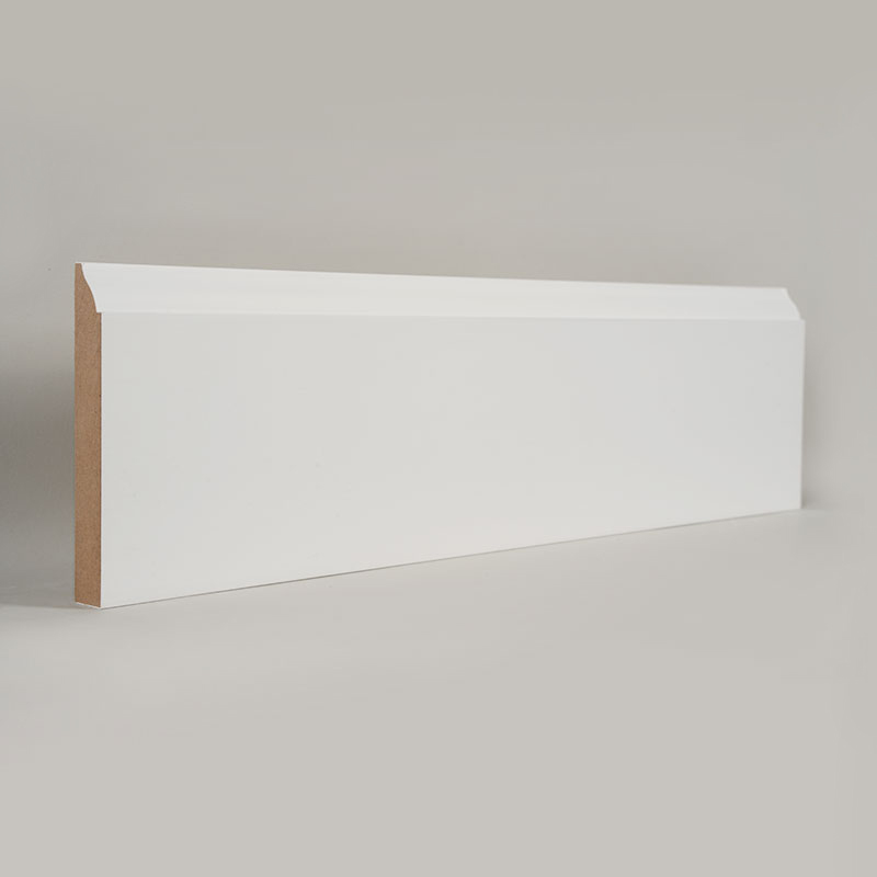 MDF-gulvlister (fyllgrunnet og perlehvit) 3/5' x 4 1/4'