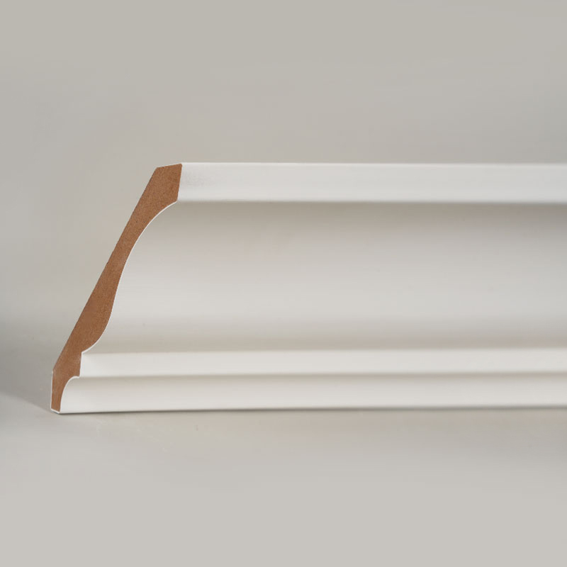 MDF-kronestøping (fyllgrunnet og perlehvit) 3/5' x 4 1/4'
