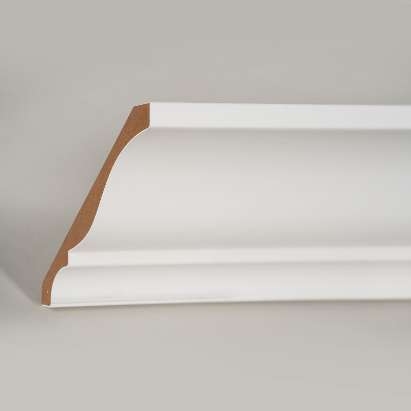 MDF kronestøping (fyllgrunnet og perlehvit) 3/5' x 5 1/4'