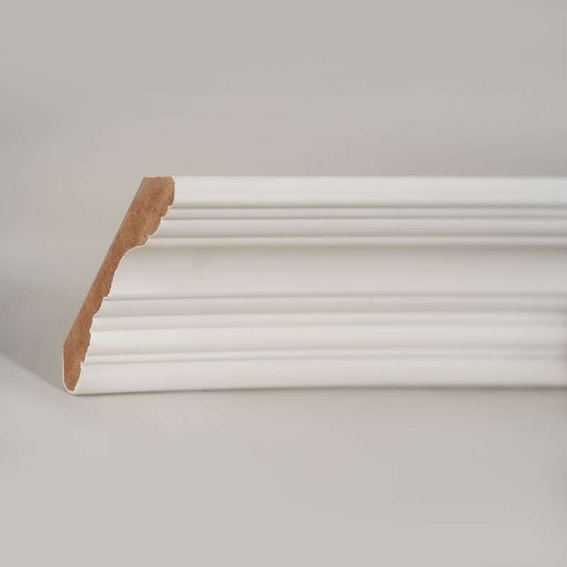 MDF kronestøping (fyllgrunnet og perlehvit) 3/5' x 3 4/9'