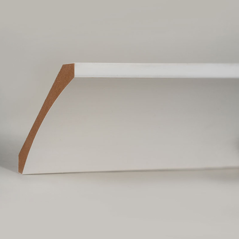 MDF kronestøping (fyllgrunnet og perlehvit) 3/5' x 4 1/4'