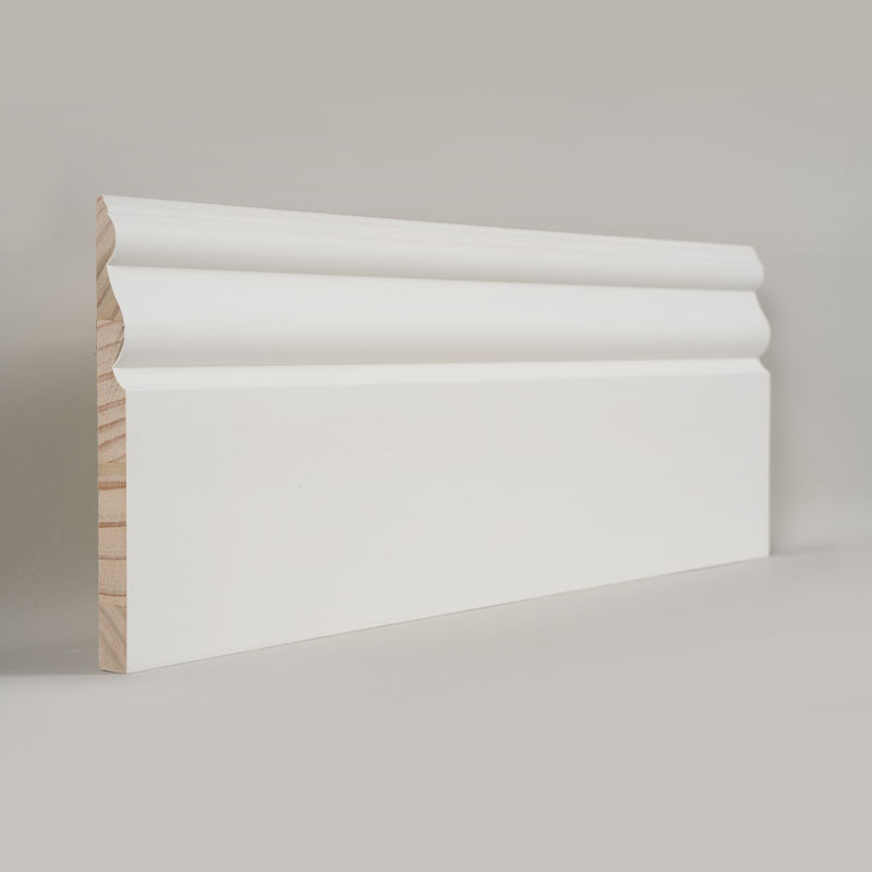 Furu gulvlister (fyllgrunnet og perlehvit) 3/5' x 6'
