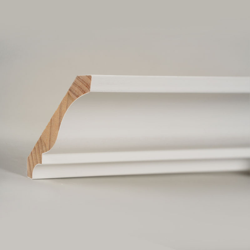 Furutre Kronelist (fyllgrunnet og perlehvit) 3/5' x 4 1/4'