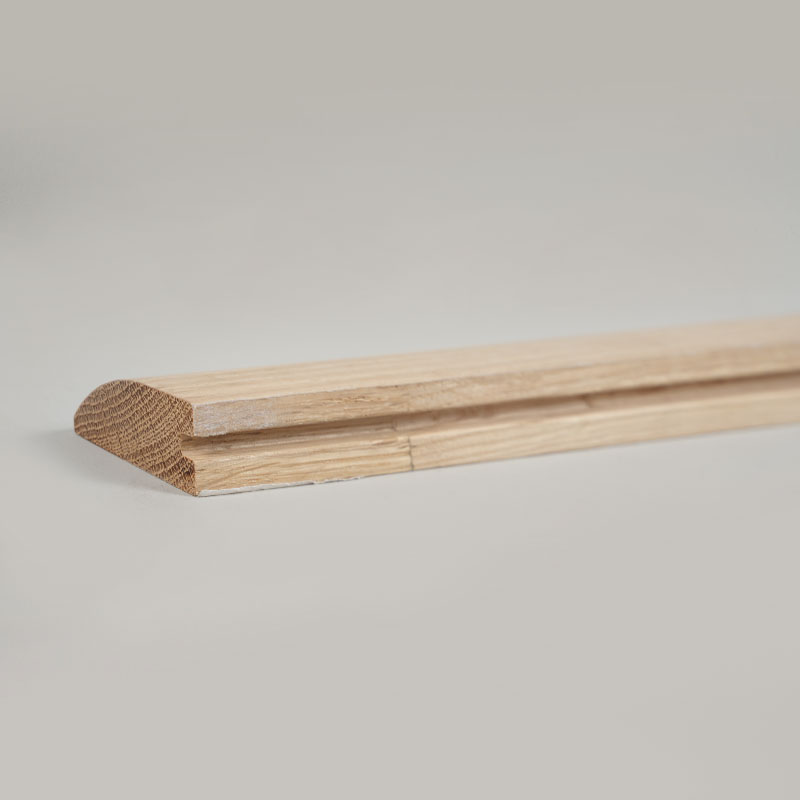 Hvit eik reduksjon av tømmerstokker i hele stykke (maling uferdig) - Naturlig eik 3/5'x1 31/32'