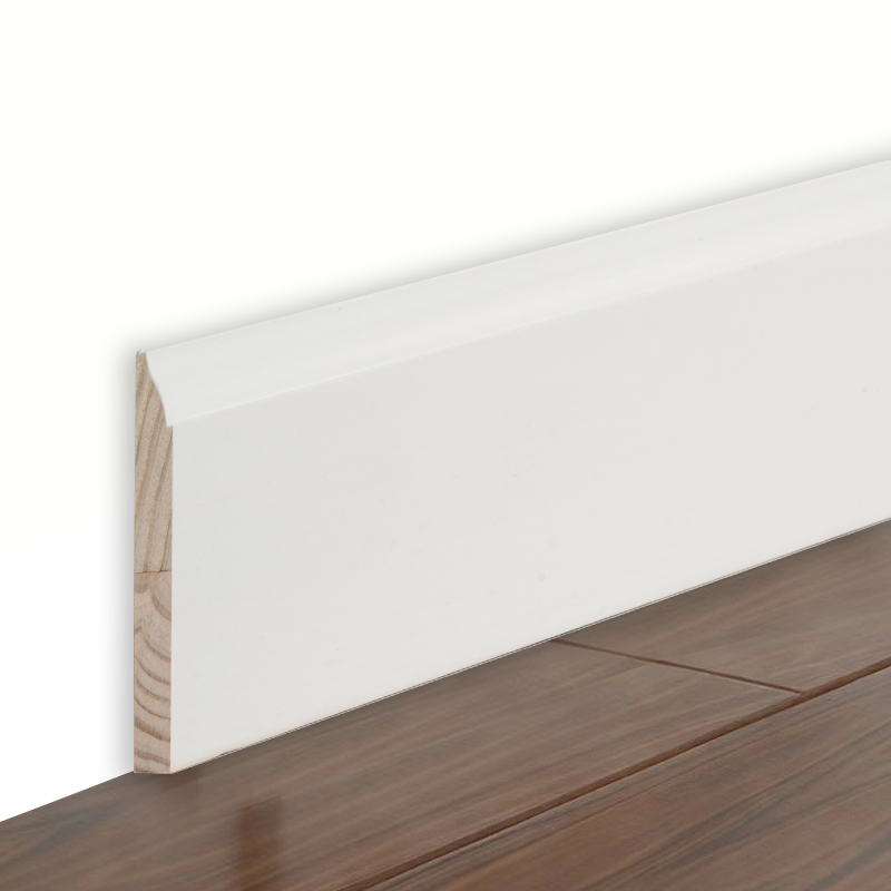 Furu gulvlister (fyllgrunnet og perlehvit) 3/5' x 3 1/4'