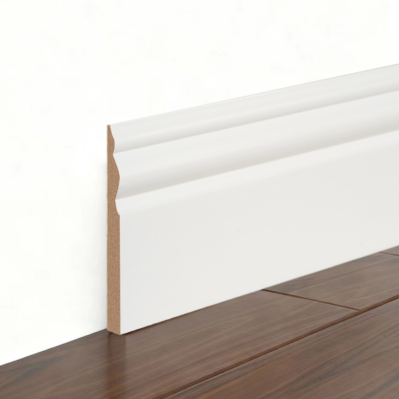 MDF-gulvlister (fyllgrunnet og perlehvit) 3/5' x 3 7/8'